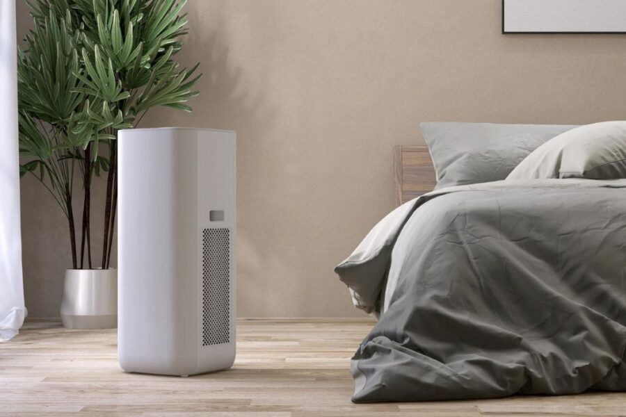 A portable humidifier, one option when considering a humidifier vs. dehumidifier